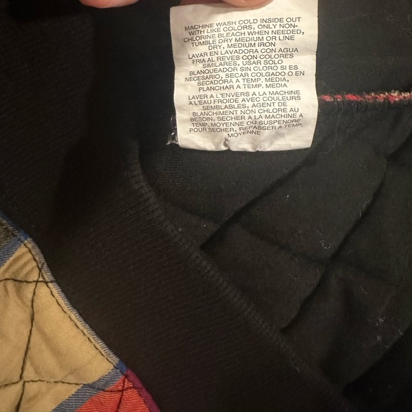 Wrangler quilted flannel zip up hoodie - Picture 5 of 9